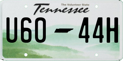 TN license plate U6044H