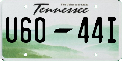 TN license plate U6044I