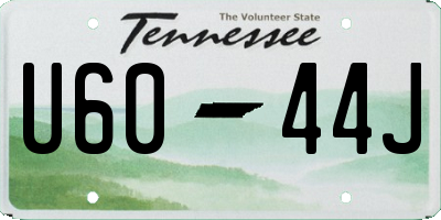 TN license plate U6044J
