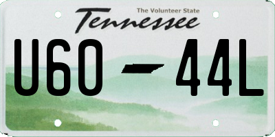 TN license plate U6044L
