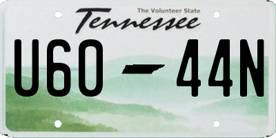 TN license plate U6044N