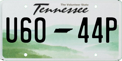 TN license plate U6044P