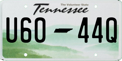 TN license plate U6044Q