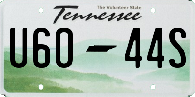 TN license plate U6044S