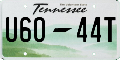 TN license plate U6044T