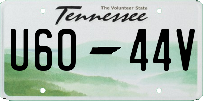 TN license plate U6044V