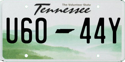 TN license plate U6044Y