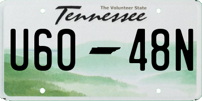 TN license plate U6048N