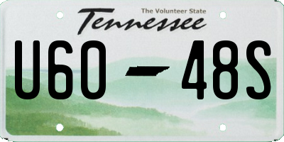TN license plate U6048S
