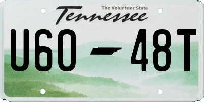 TN license plate U6048T