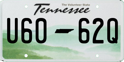 TN license plate U6062Q