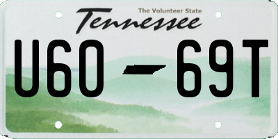 TN license plate U6069T