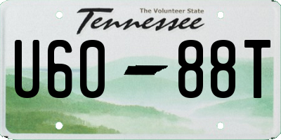 TN license plate U6088T