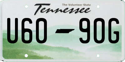 TN license plate U6090G