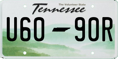 TN license plate U6090R