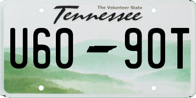 TN license plate U6090T