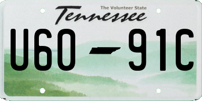 TN license plate U6091C