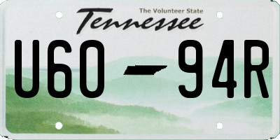 TN license plate U6094R