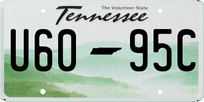 TN license plate U6095C