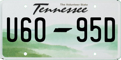 TN license plate U6095D