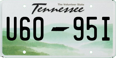 TN license plate U6095I