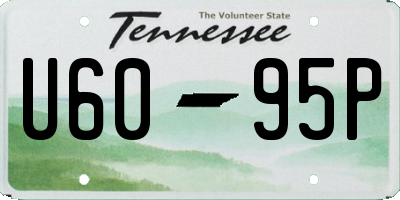 TN license plate U6095P