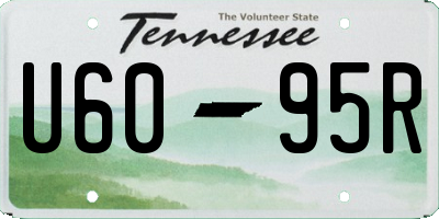 TN license plate U6095R