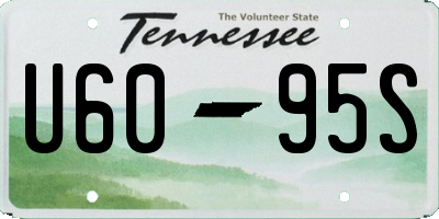 TN license plate U6095S