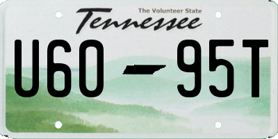TN license plate U6095T