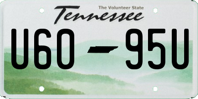 TN license plate U6095U