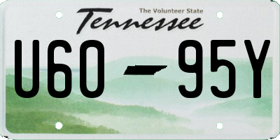 TN license plate U6095Y