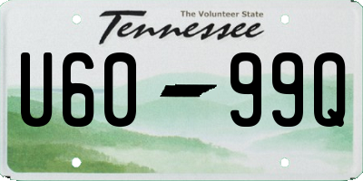 TN license plate U6099Q