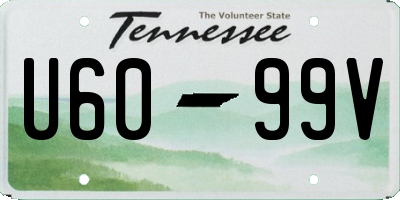 TN license plate U6099V