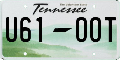 TN license plate U6100T