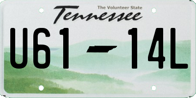 TN license plate U6114L