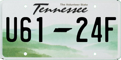 TN license plate U6124F