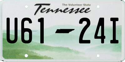 TN license plate U6124I