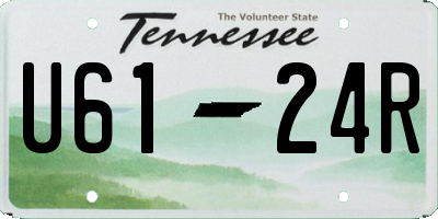 TN license plate U6124R