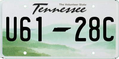 TN license plate U6128C
