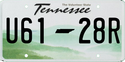 TN license plate U6128R