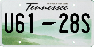 TN license plate U6128S
