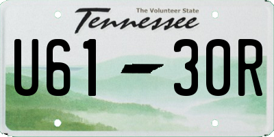 TN license plate U6130R