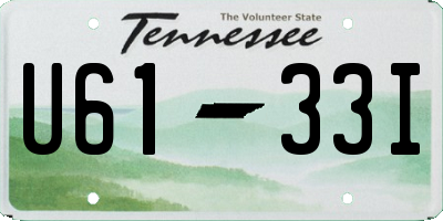 TN license plate U6133I