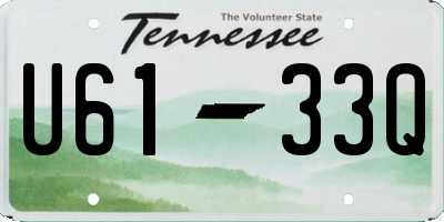TN license plate U6133Q