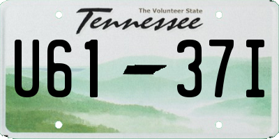 TN license plate U6137I