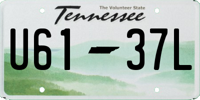 TN license plate U6137L