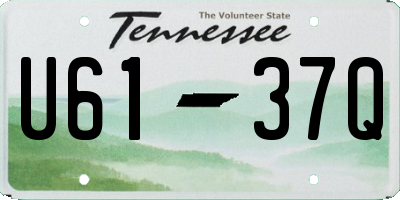 TN license plate U6137Q