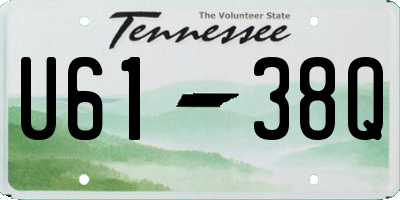 TN license plate U6138Q