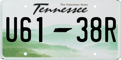 TN license plate U6138R