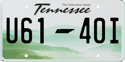TN license plate U6140I